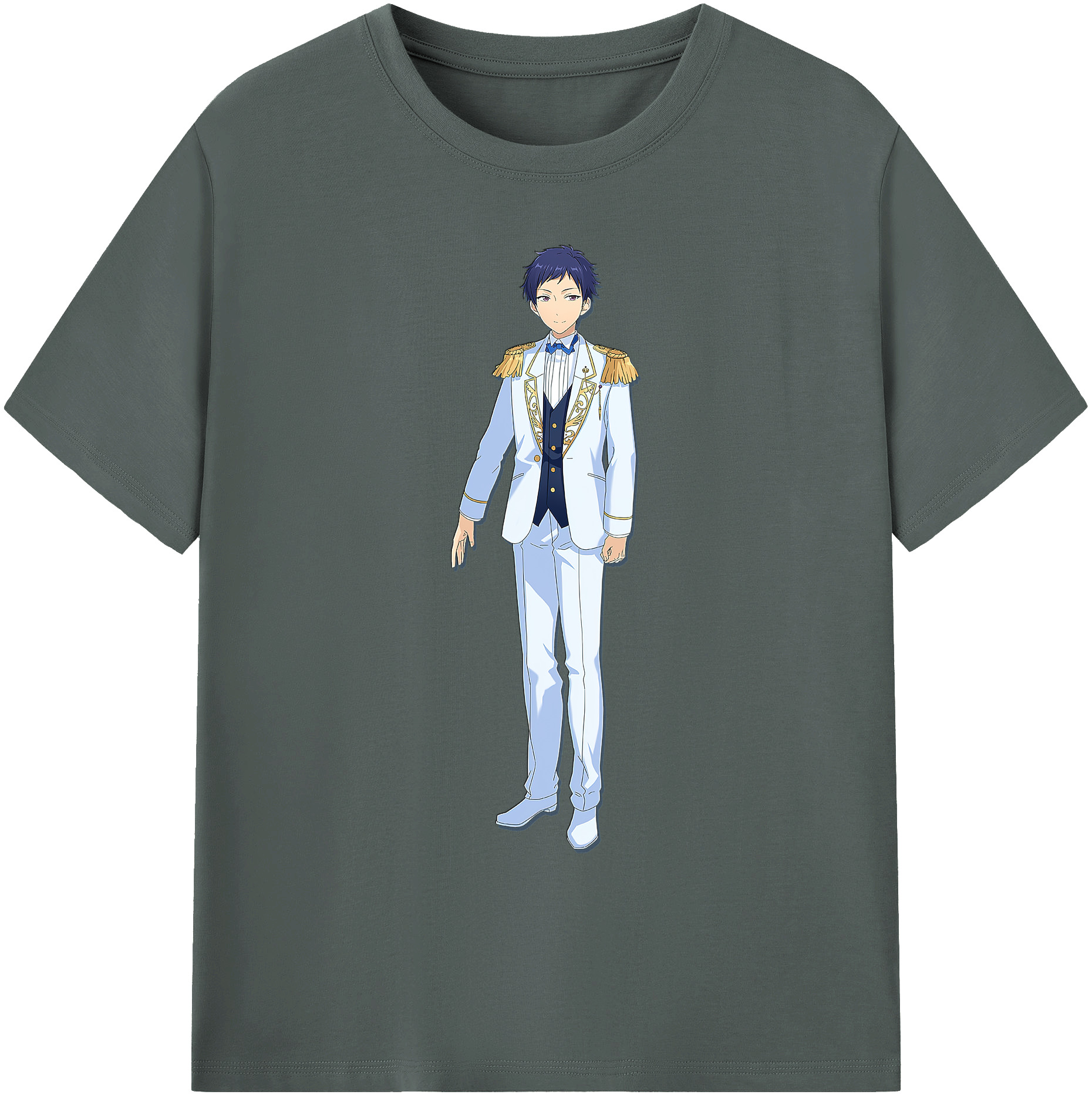 （画像用） あんさんぶるスターズ! Ensemble Stars 綿100％ メンズ半袖Tシャツ｜肌触りやわらか＆通気性